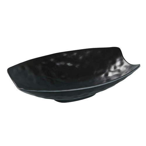 Yanco BP-4110 10" W Melamine Asian Style Black Pearl Plate