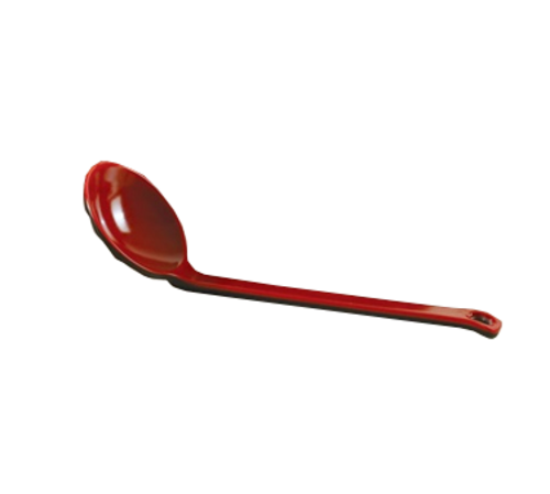 Yanco CR-7003 8.25" W x 2.75" D Black and Red Melamine Two-Tone Noodle Spoon