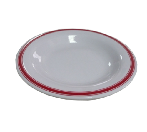 Yanco HS-5809 13 Oz. White Melamine Round Houston Pasta Bowl