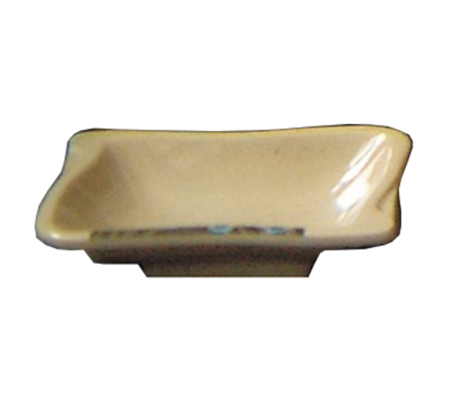 Yanco JP-0002 3 Oz. 4.13" W Melamine Rectangular Japanese Sauce Dish