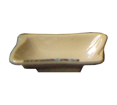 Yanco JP-0002 3 Oz. 4.13" W Melamine Rectangular Japanese Sauce Dish