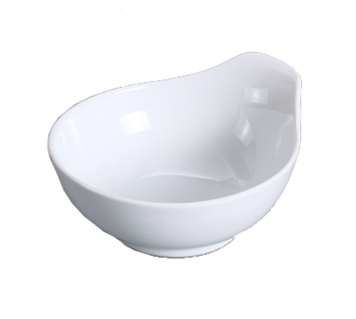Yanco FU-0104 5 Oz. Bone White Porcelain Round Fuji Soup Bowl