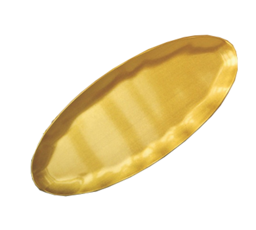 Yanco CAT-2030G 30" L x 12" W Gold Melamine Oval Catering Platter