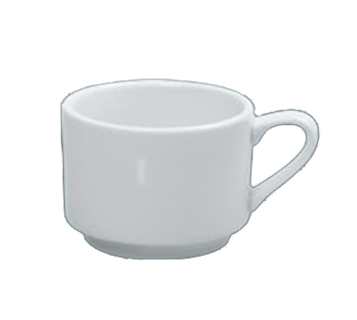 Yanco AC-23 3 Oz. White Porcelain Round Abco Cup