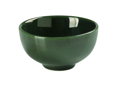 Yanco GG-805 9 Oz. Green Porcelain Round Soup Bowl
