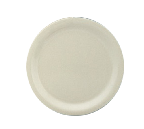 Yanco MS-107IV 7.5" Dia. Ivory Melamine Round Narrow Rim Milestone Plate