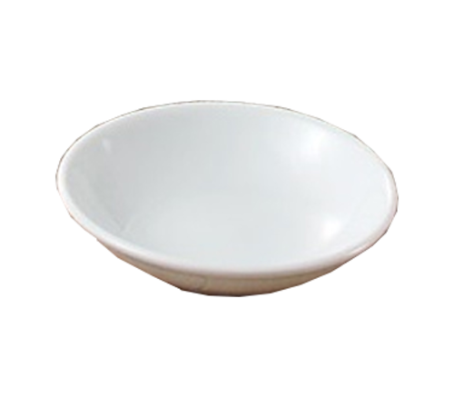 Yanco AC-004 4 Oz. 4" Dia. Super White Porcelain Round Small Abco Dish