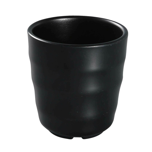 Yanco BP-9305 7 Oz. Black Melamine Black Pearl Tea Cup
