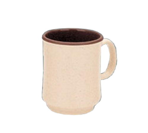 Yanco SS-908 3" Dia. Beige Melamine Sesame Coffee Mug