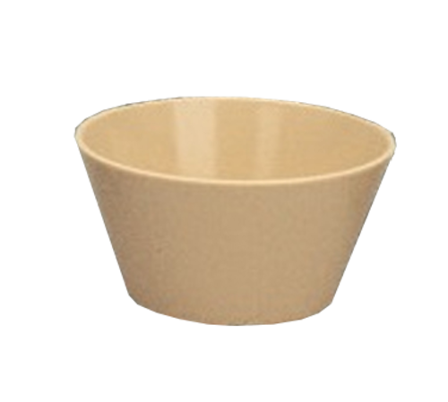 Yanco NS-302T 8 Oz. 3.88" Dia. Tan Melamine Round Nessico Bouillon Cup