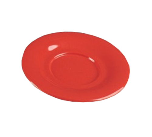 Yanco MS-9303RD 5.5" W Red Melamine Round Milestone Saucer