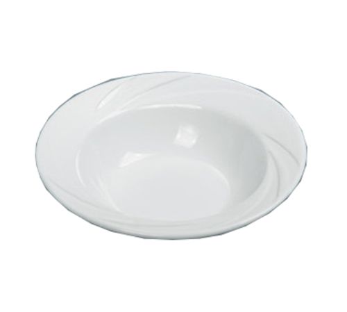 Yanco MM-120 24 Oz. Bone White Porcelain Round Miami Pasta Bowl