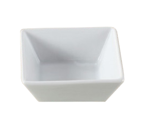 Yanco ML-703 Super White Porcelain Square Main Land Dessert Bowl