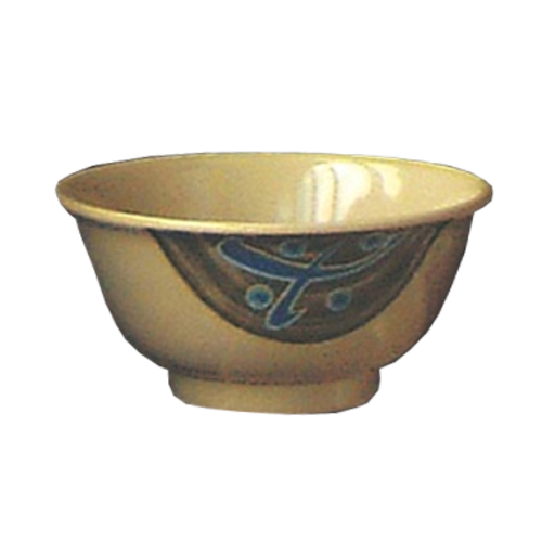 Yanco JP-5207 22 Oz. 7" Dia. Melamine Round Japanese Rice Bowl