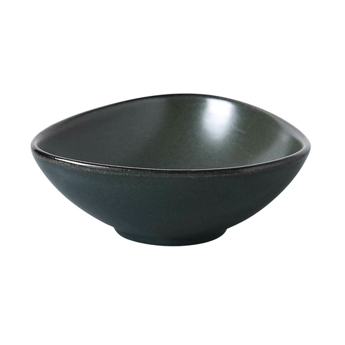 Yanco CH-404 6 Oz. Dark Green Porcelain Round Champs Sauce Bowl