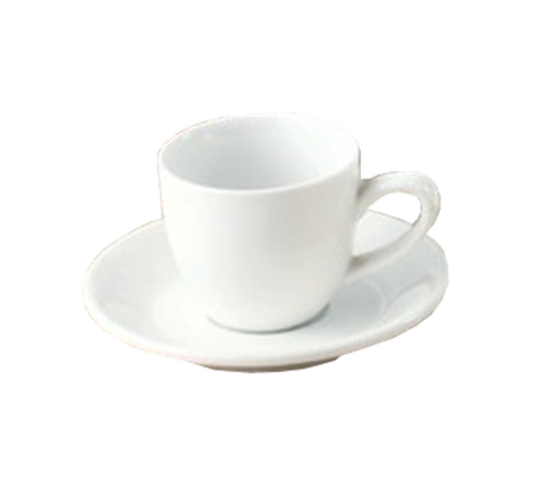 Yanco PS-36 4.5" W White Porcelain Round Piscataway Saucer