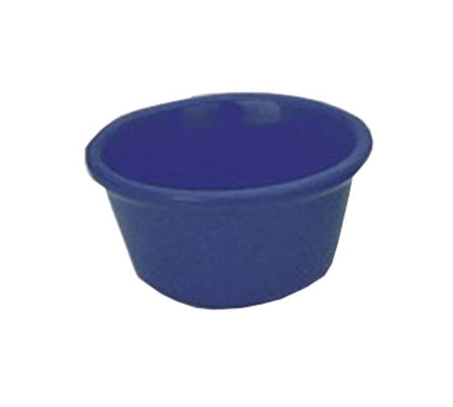 Yanco NC-536BU 2 Oz. Blue Round Smooth Melamine Nu-Classic Ramekin