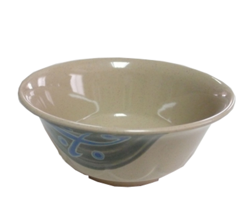 Yanco JP-5265 20 Oz. 6.5" Dia. Melamine Round Japanese Noodle Bowl