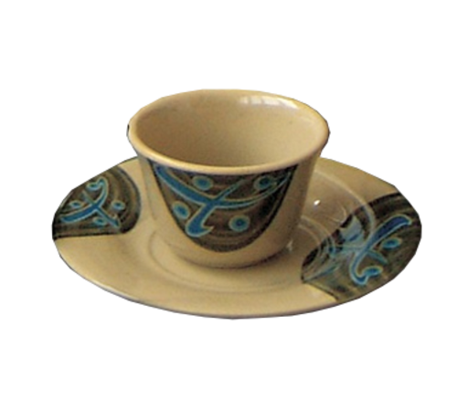 Yanco JP-1338 6" Dia. Melamine Round Japanese Saucer