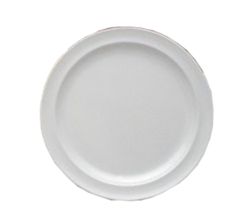 Yanco NS-110W 10.25" Dia. White Melamine Round Nessico Plate