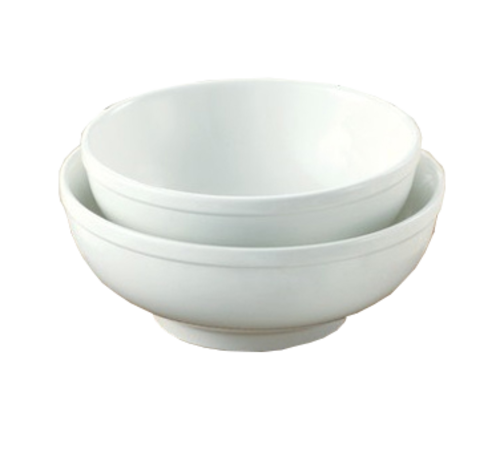 Yanco PS-8-M 48 Oz. White Porcelain Round Piscataway Menudo Bowl