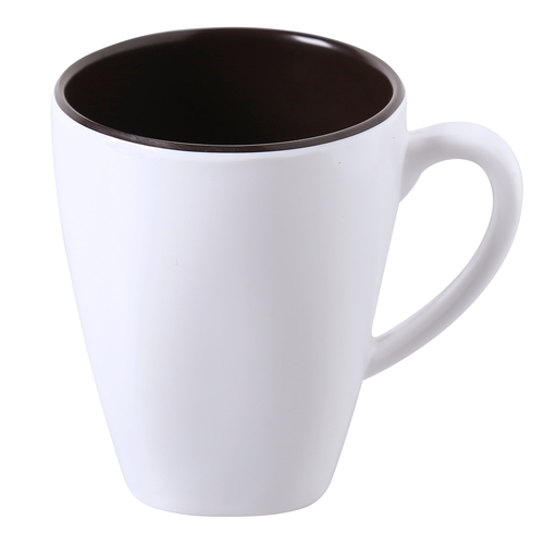 Yanco NS-9110W 3.25" Dia. White Melamine Round Nessico Mug