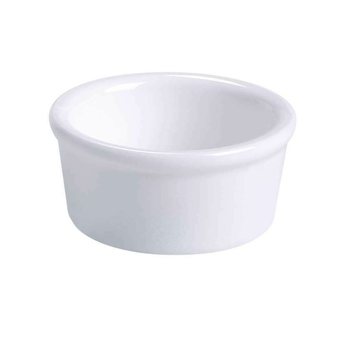 Yanco RK-203-S 3 Oz. White Round Porcelain Accessories Ramekin