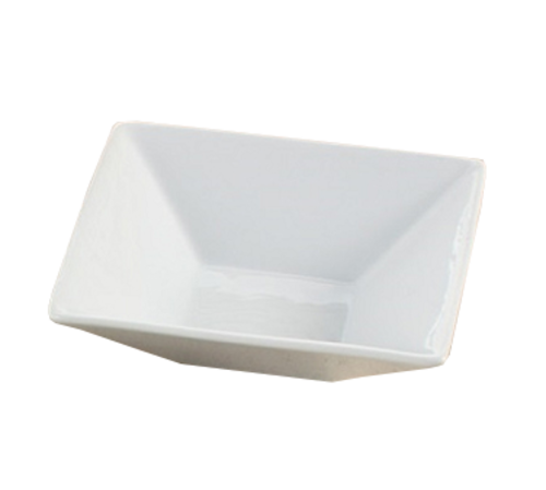 Yanco ML-707 18 Oz. Super White Porcelain Square Main Land Bowl