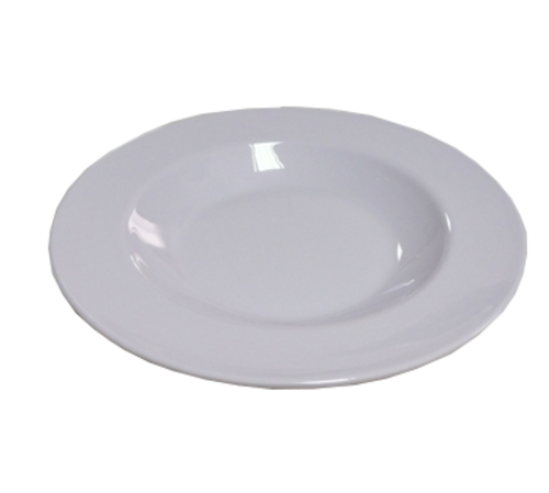 Yanco MS-5811WT 16 Oz. White Melamine Round Milestone Pasta Bowl