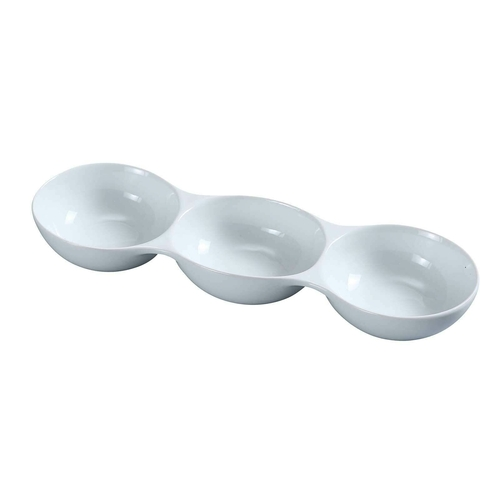 Yanco ML-833 5 Oz. Super White Porcelain Main Land Compartment Bowl