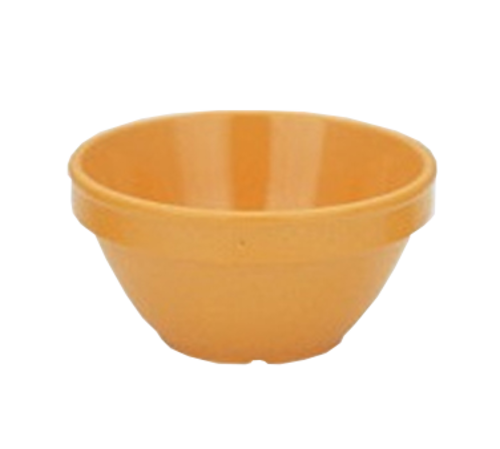 Yanco MS-313YL 8 Oz. 4.25" Dia. Yellow Melamine Round Milestone Bouillon Cup
