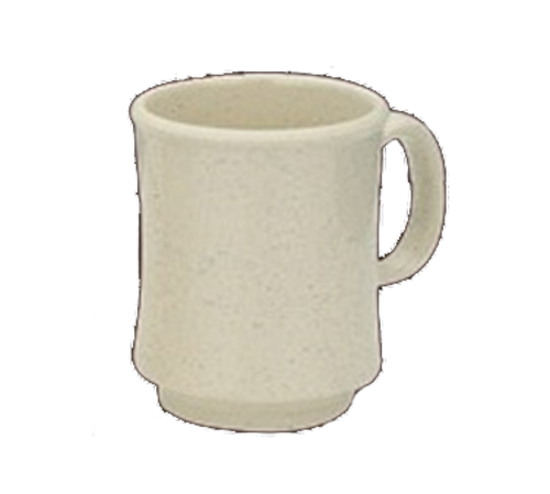 Yanco AD-908 3" Dia. Beige Melamine Round Ardis Coffee Mug