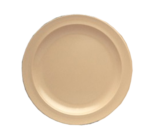 Yanco NS-106T 6.5" Dia. Tan Melamine Round Nessico Plate