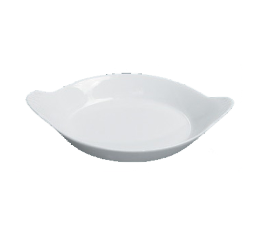 Yanco FH-10 10 Dia. White Porcelain Round Accessories French Dish