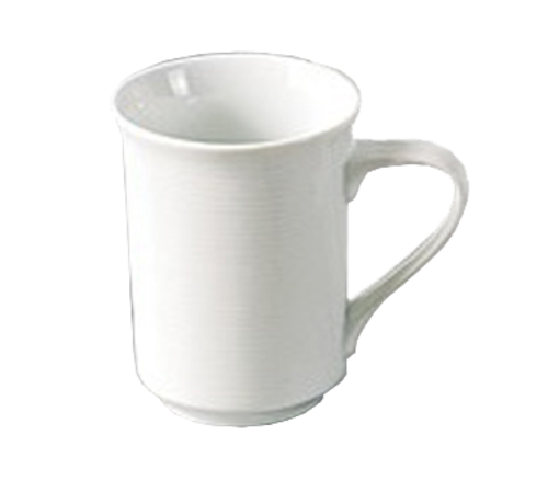 Yanco PA-007 8 Oz. White Round Porcelain Paris Mug