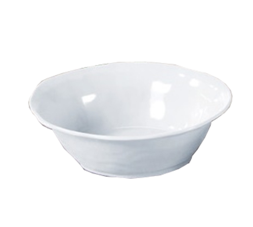 Yanco CAT-1272 4.25 Qt. 14.5" W White Melamine Round Catering Bowl