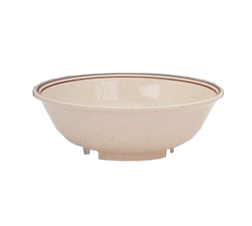 Yanco SS-507 32 Oz. Beige Melamine Round Sesame Soup Bowl