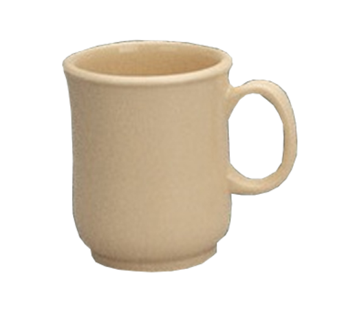 Yanco NS-901T 3" Dia. Beige Melamine Round Nessico Bulbous Mug