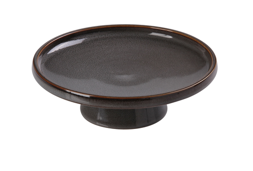Yanco PK-607 Grey Porcelain Round Dessert Plate
