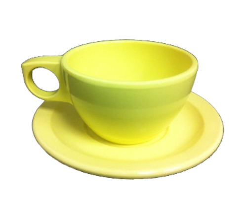 Yanco NS-9012Y 5.5" W Yellow Melamine Round Nessico Saucer