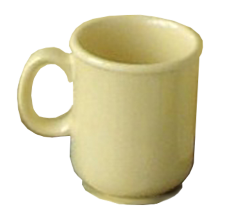 Yanco NS-901Y 3" Dia. Yellow Melamine Round Nessico Bulbous Mug