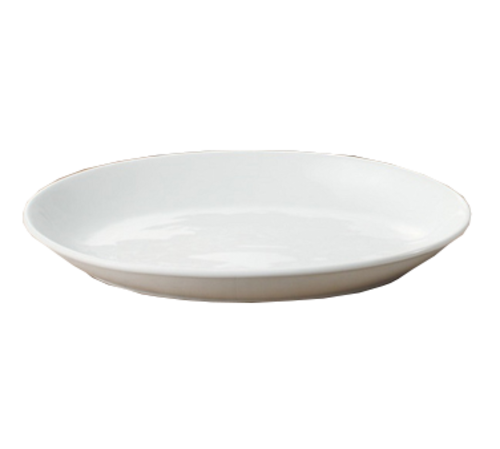 Yanco AC-219 19" L x 13.75" W Super White Porcelain Oval Deep Rim Abco Platter