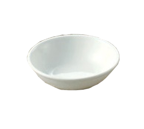Yanco PS-003 2 Oz. White Porcelain Round Piscataway Dish