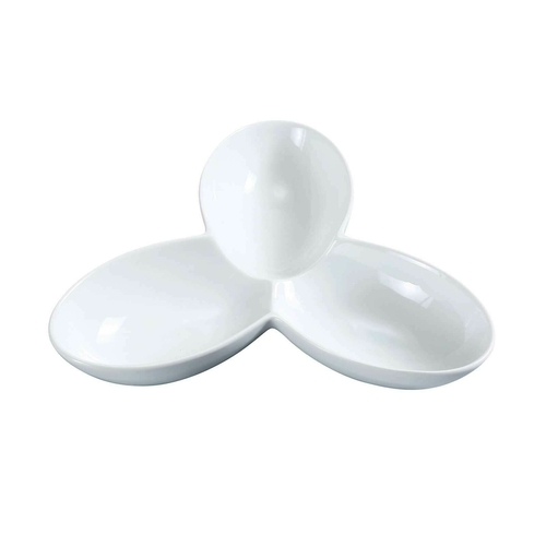 Yanco ML-823 6 Oz. Super White Porcelain Main Land Compartment Bowl