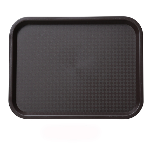 Yanco FT-14BR 14" W x " H x 10" D Brown Melamine Rectangular Fast Food Tray