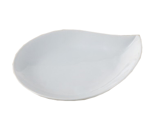 Yanco ML-806 5.75" W Super White Porcelain Main Land Leaf Plate