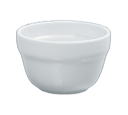 Yanco AC-4 7 Oz. 3.75" Dia. Super White Porcelain Round Abco Bouillon Cup