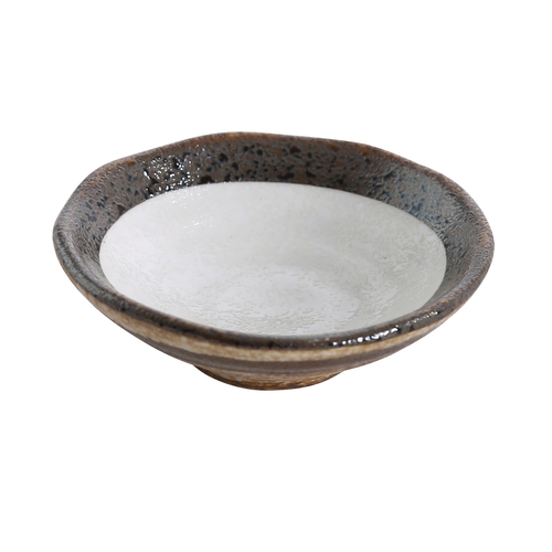 Yanco RO-4003 1.5 Oz. Glazed Porcelain Rockeye Sauce Dish