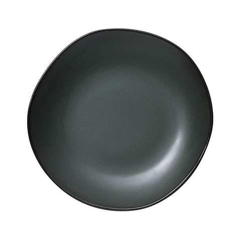 Yanco CH-112 12" Dia. Dark Green Porcelain Round Champs Plate