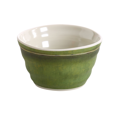 Yanco BA-403 5 Oz. 3.5" Dia. Melamine Bamboo Style Sauce Dish